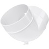 ECOPRO VENT 4-Inch White Plastic 90-Degree Elbow Duct Fitting for