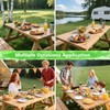 30X72 Inch 3 PCS Picnic Table Cover with Bench Cover