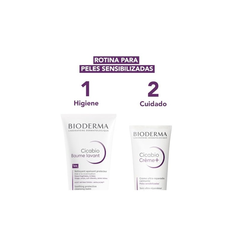 BIODERMA, Cicabio, Bálsamo Lavant, Limpieza que Calma Malestar, Skincare Piel