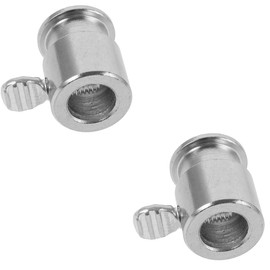 WSDMAVIS 2Pcs Iron Grill Bushing Rotisserie Roller Easy Clean Spit Rod Accessory Grilling Rod Bolt for Enhanced BBQ Experience