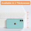 HOMBYS Memory Foam Bed Mattress Topper with Removable Cover, Massage