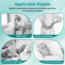 Upgraded Adjustable Head Pillow with Neck Support for Hospital Beds – Specialized Nursing Pillow for Bedridden Patients, Includes Velcro-Adjustable Neck Pillow and Head Strap for Secure Stability