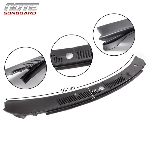 2Pcs Windshield Wiper Cowl Vent Grille Grills Panel Hood Compatible with Ford Mustang GT SVT 1999-2004