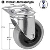 Meister Swivel Castor ✓ ✓ Rubber Wheels ✓ Soft Tread