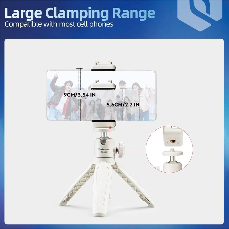 Fot💎 Telescoping Mini Tripod Mount 360° Rotating Table Top Tripod