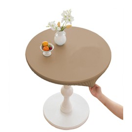 CIEEIN CIEHT PU Tablecloths Table cloth Round Diameter 60cm-140cm Tablecover Home Hotel Restaurant Bar Party Waterproof Oilproof Table Covers Coffee Round 80cm