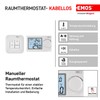Emos Room Thermostat Manual Wall Thermostat for Heating Systems and