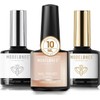 Modelones Base Coat Top Coat and Nail Primer Set, 3