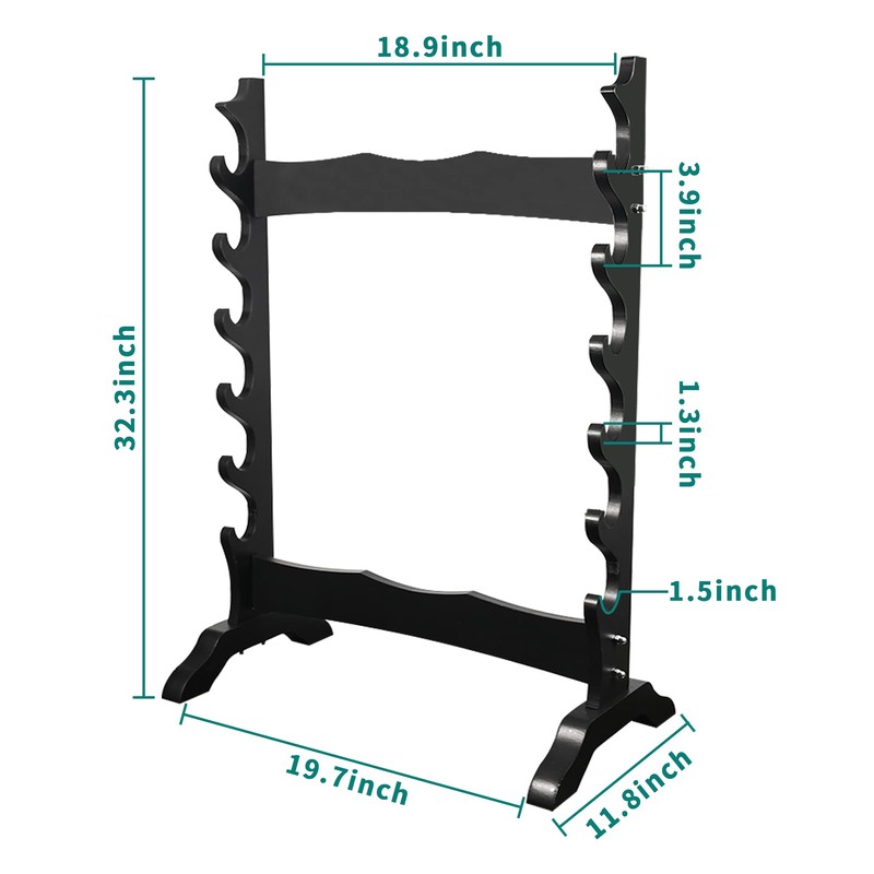 lukar 6 Tier Sword Stand Floor, Multilayer Sword Display Stand,