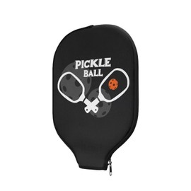 Entornuest Pickleball Racket Pickleball Paddle Cover Only Pickleball Equipment Protective Paddle Sleeve for Women Men Waterproof Ball Holder Organizer Bag with Zipper
