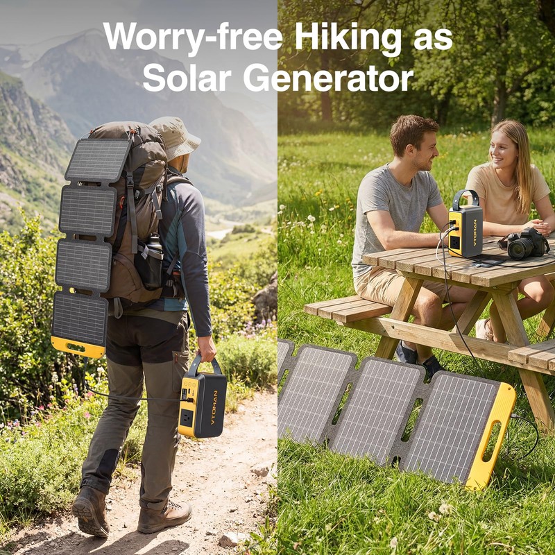 Jump 100 Portable Power Station with 40W Foldable Solar Panel