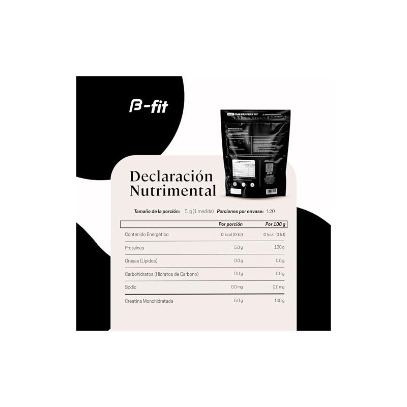 B-FIT Just Creatine Creatina Monohidratada Pura