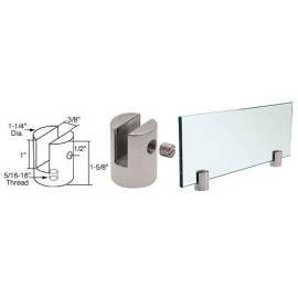 CRL C.R. LAURENCE SM38BS CRL Brushed Stainless Slot Mount Standoff for 3/8" Panels