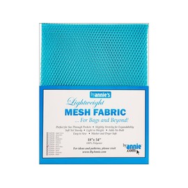 By Annie SUP209-PARROT BLUE leicht, 100% Polyester Netzstoff, hellblau, 46 x 137 cm