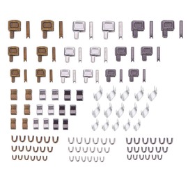 DmHirmg Metal Zipper Latch Slider Zipper Stops Retainer Insertion Pin Zipper Bottom Zipper Stopper Zipper Repair Kit for Zipper Repair Zipper Repair Kit (123pcs)