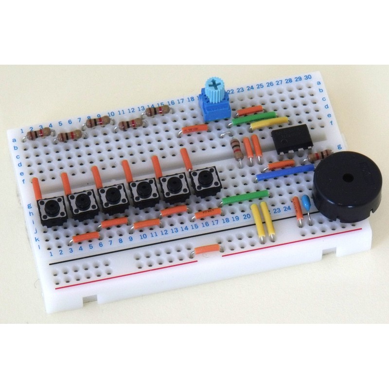 Sunhayato SBS-203 Small Breadboard Parts Set, Electronic Craft Set with