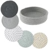 6Pcs Trivets for Hot Dishes, 7Inch Cotton Thread WeaveTrivets Set