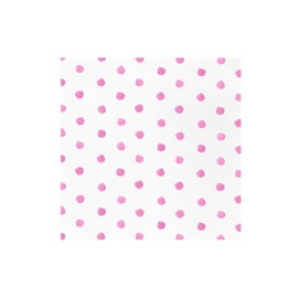 Vietri Papersoft Dot Pink Dinner Napkins Pack of 20-16" Spunlace Disposable Table Napkin