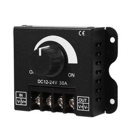 LED Light Strip Dimmer, Professional Dimmer Switch 12V-24V 30A LED Dimmer Switch Rotary Dimmer Flush-Mounted for Dimmable LED Lamps Ceiling Light Dimmable Lamps