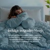 ROYALE LINENS Reversible Comforter - Queen Size Duvet Insert -