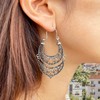 Bohemian Boho Filigree Hoop Earrings for Women – Intricate &