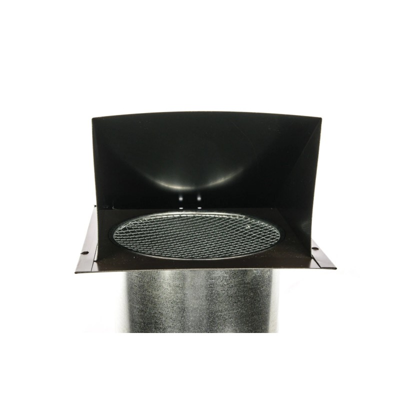 FAMCO Galvanized Steel Hooded Wall Vent w/Screen -Painted 6 inches