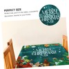 ORFOFE Vinyl PVC Table Cover Oilproof Waterproof Tablecloth for Christmas