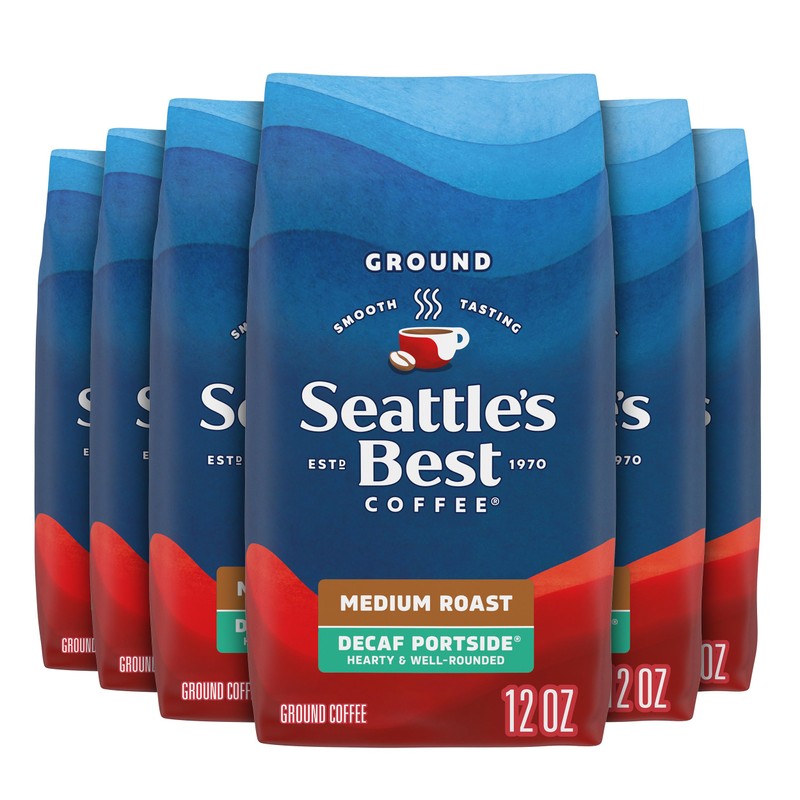 Seattle's Best Coffee Decaf Portside Blend Medium Roast Ground Coffee