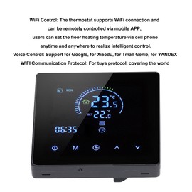 Programmable Smart Thermostat AC 90V-240V Intelligent Touch Color Screen LCD Display for Home, Office, Shopping Malls ()