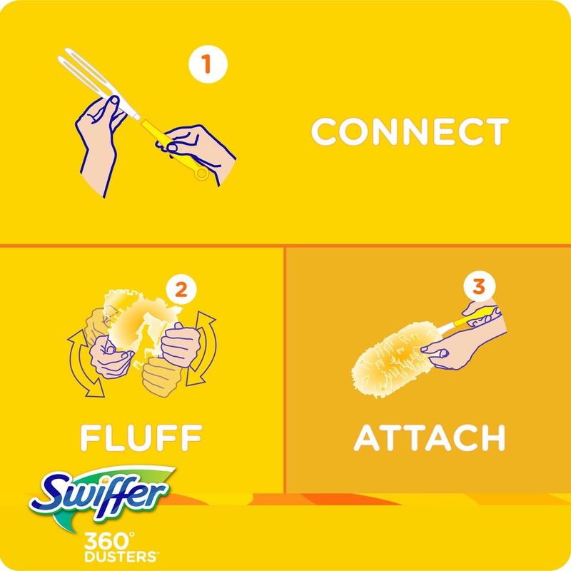 Swiffer Dusters Heavy Duty Multi-Surface Refills, Unscented, 6 Count