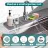 17 Inch Longer Kitchen Sink Splash Guard, 5°Slope Fast Draining