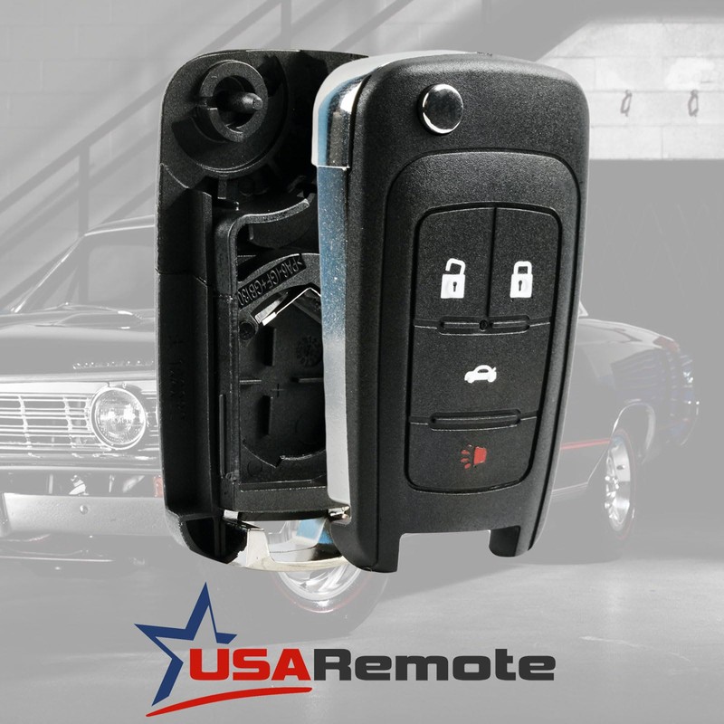 Key Fob Keyless Entry Remote Flip Shell Case & Pad