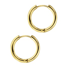 12G 20mm Small Gold Hoop Earrings for Women Gold Earrings for Women Earrings Gold Earrings for Women Small Hoop Earrings Surgical Steel Earrings Stainless Steel Earrings Huggie Earrings Womens