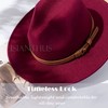 Lisianthus Men & Women Vintage Wide Brim Fedora Hat with
