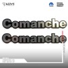 Jeep® Comanche MJ Side Badge kit, Round Letter Style 1988-1992-