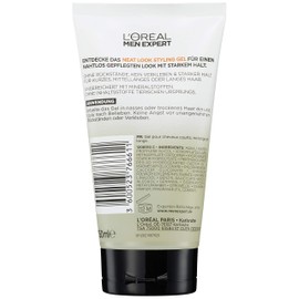 L'Oréal Men Expert Styling Gel for Men, Neat Look Hair Styling Gel for Modeling Hair and Natural Styling of Hair, InvisiControl, 1 x 150 ml