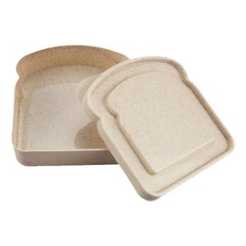 TYTUOO Portable Lunch Box Sandwich Box Large Capacity Box Clear Lunch Bags for Outdoor Picnic Working Household (Beige, One Size)