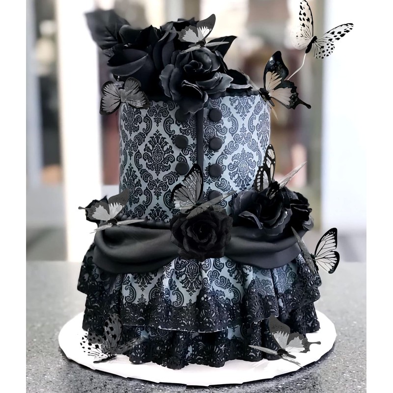 JeVenis - Decoración gótica para tarta de cumpleaños con diseño