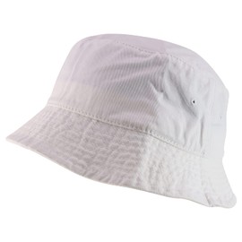 Armycrew Oversized Big Size Men's Cotton Bucket Hat, White, X-Large-XX-Large