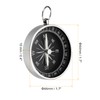 PATIKIL Pocket Compass Survival Sport Navigation Compass with Key Ring