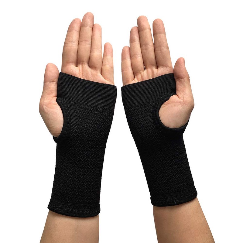 Kuangmi Sport Wrist Support Compression Wrap for Carpal Tunnel (Medium,