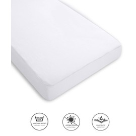 Mia Cossotta Waterproof fitted sheet made of terry cloth protects and protects - mattress cover is breathable, soft, antibacterial - suitable for 90/100/140/150 x 200 cm, size (home): 150 x 200 cm