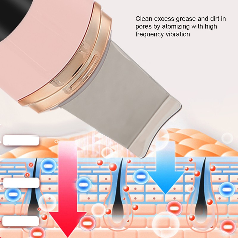 Face Skin Scrubber Vibration Face Peeling Machine Ultrasonic Exfoliating SkinCare