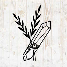 Mystical Witchy Wall Decals - Mystical Witchy Wall Stickers - Minimalist Witch Celestial Witchcraft Magic Wicca Silhouette - Car Window Tumbler Laptop Water Bottle Bedroom Room Home Decor DWSV12835