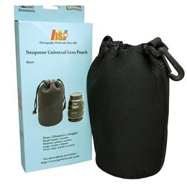 Allcam JSP Protective Neoprene Lens Sleeve/Lens Pouch for Small DSLR Lens