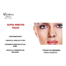 Arbutin Polvo 50 Gramos Alpha Arbutin Grado Cosmético                                                                                                 
