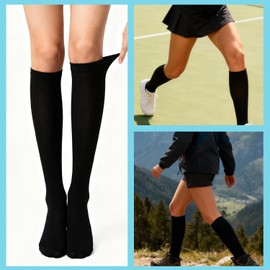 6/8 Pares Calcetines de compresión para Mujeres y Hombres,Medias de Compresión 15-25 mmHg,Calcetines Compresión para Varices,Mejora Circulación,Embarazo, Enfermeras, Deportes y Viajes