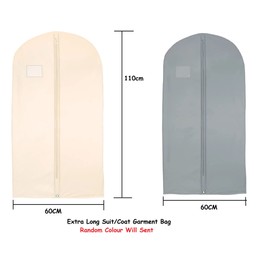 Suit Cover for Men and Women Breathable Zip Up Hanging Suit Bag Coat Bag Cover Dustproof Moth Proof Damp-proof Dresses Storage Bag for Wardrobe Storage & Travel