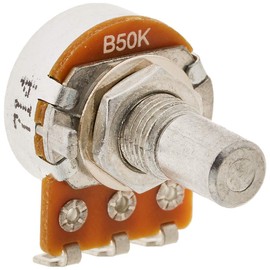 Alpha Electron TAE-VRP16-B50k-2p 0.6 inch (16 mm) Pot, Variable Resistor, Effector Parts, B Curve, 50k Ohm, 2 Pieces