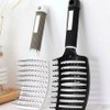 Hair Volume Brush Dry Styling Massage Root Volume Brush for Women, Black, ONESIZE / 헤어 볼륨 브러쉬 드라이 스타일링 마사지 뿌리 볼륨 브러쉬 여자, 블랙, ONESIZE